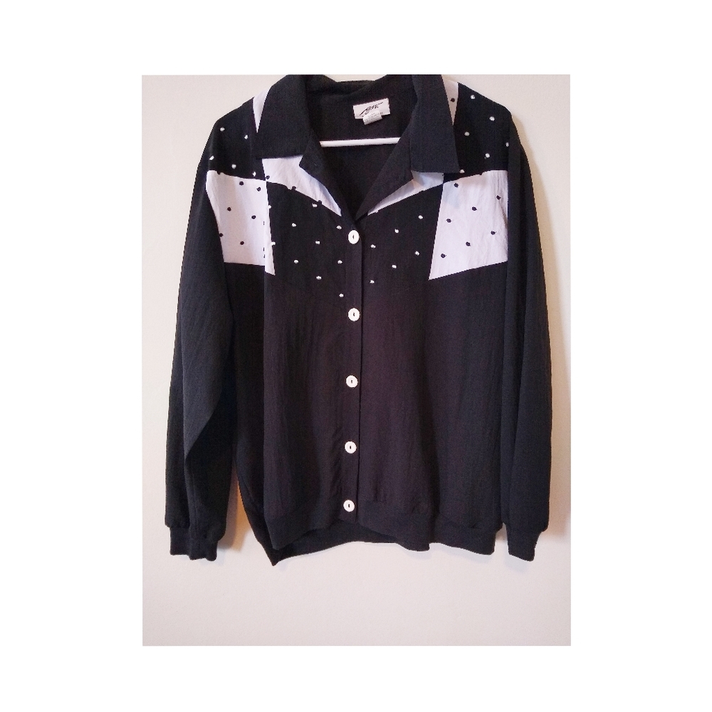 Vintage Button Up Track Jacket